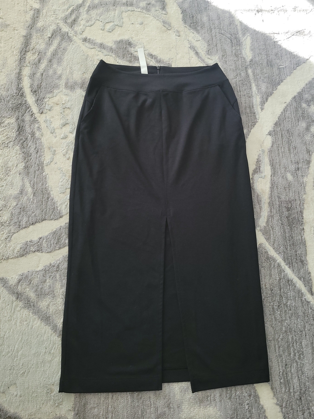 Lululemon Black Maxi Skirt with Front Slit Size 12